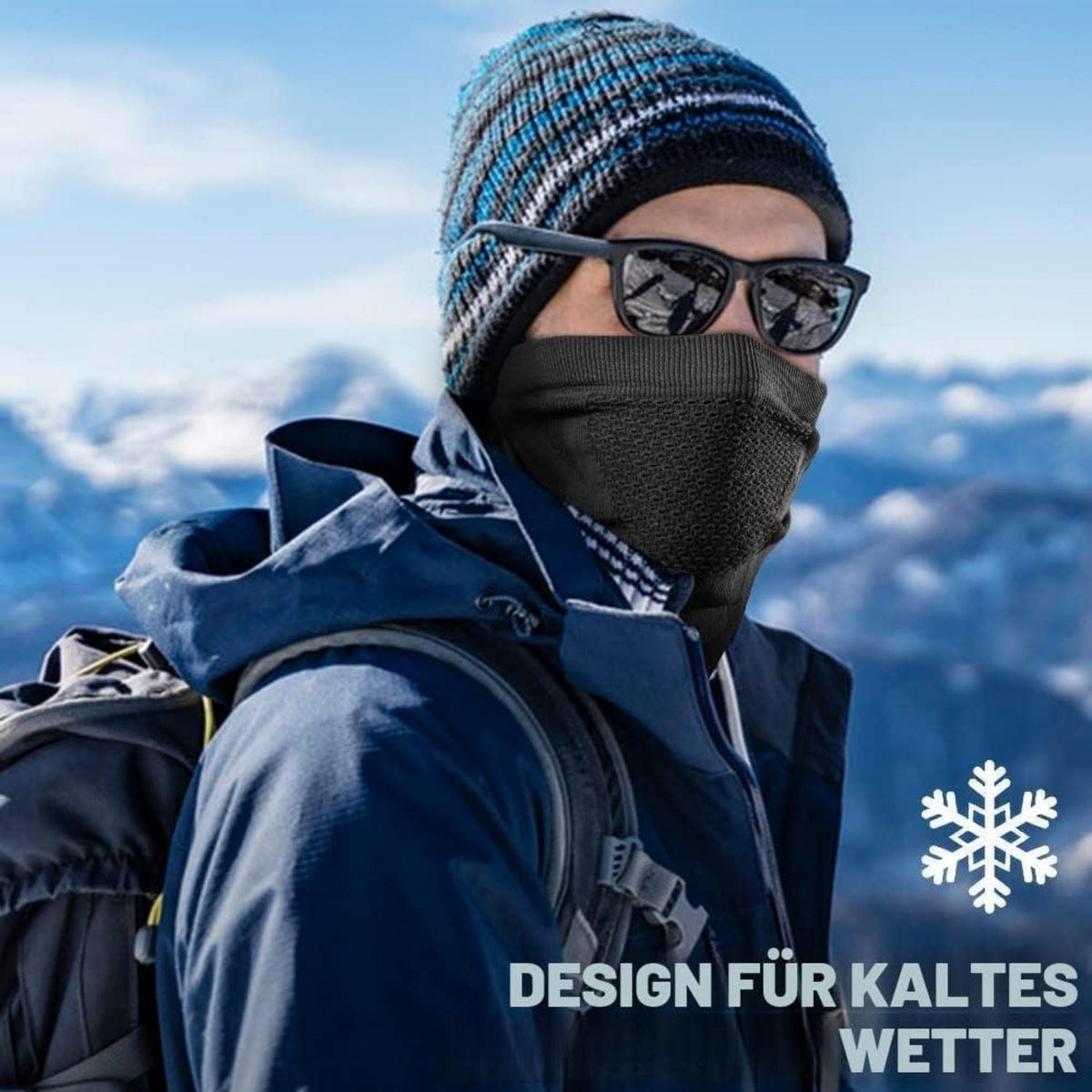 Winddichter Halswärmer für Ski, Snowboard & Motorrad