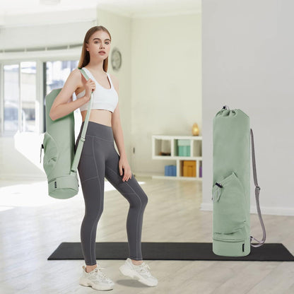 Yogatasche Damen Sporttasche Verstellbarer Schultergurt Nassfach Gym Yoga-Tasche
