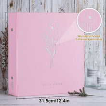 Fotoalbum 10x15 Großes Leinen Einsteckalbum 600 Fotos Rosa