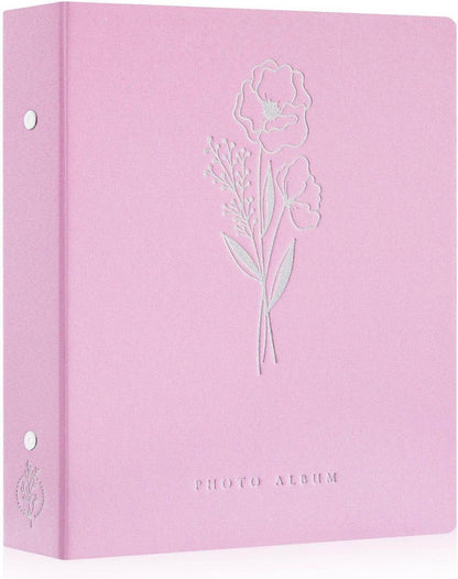 Fotobuch 10x15 Einsteckalbum 400 Fotos Leinen Hochformat Rosa