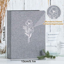 Fotoalbum 10x15 50 Pockets Leinen Grau 2 Packungen