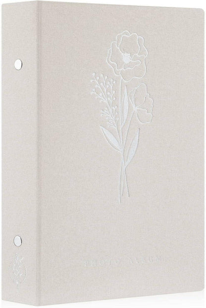 Fotoalbum 300 Taschen 10x15 Leinen Beige Einsteckalbum