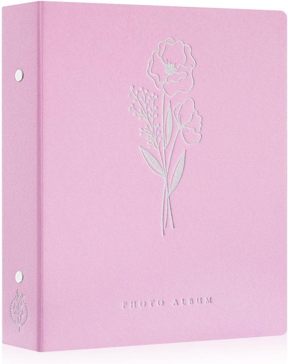 Fotoalbum 10x15cm 50 Taschen Leinen Einsteckalbum Rosa 2er Pack