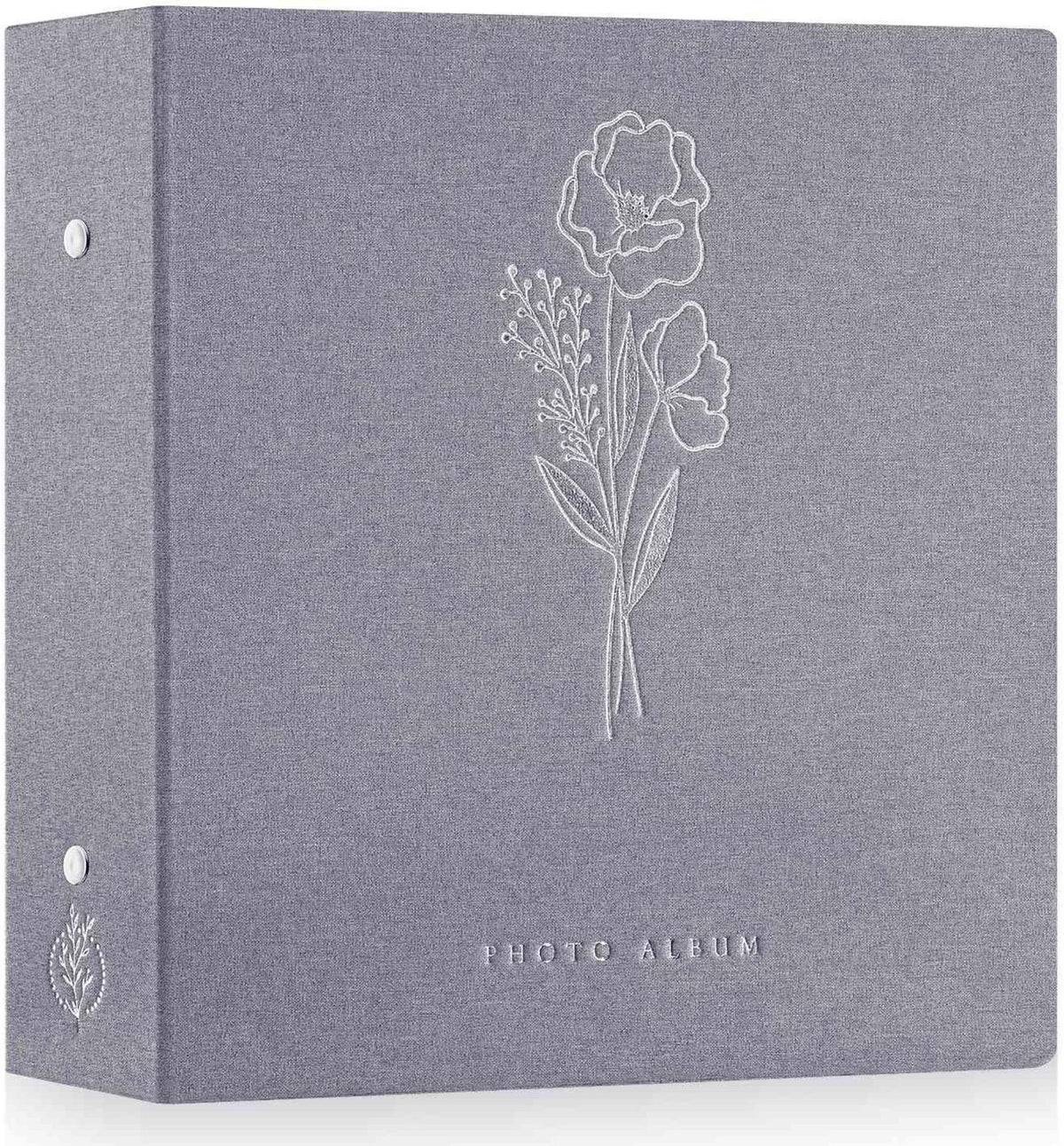 Fotobuch 1000 Fotos 10x15 Leinen Einsteckalbum Grau XXL