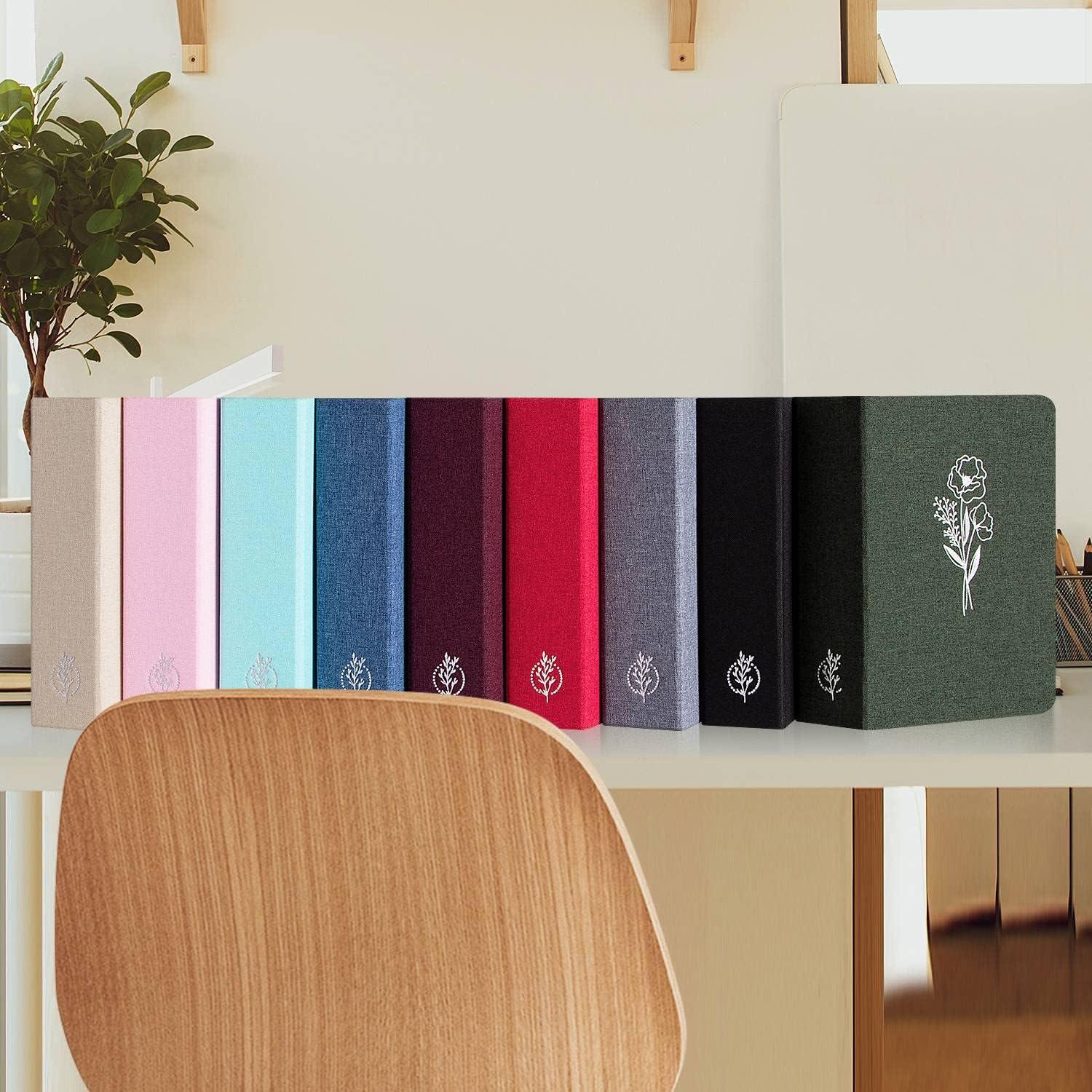 Fotoalbum 10x15 100 Taschen Leinen Hochformat Blau 2 Packungen