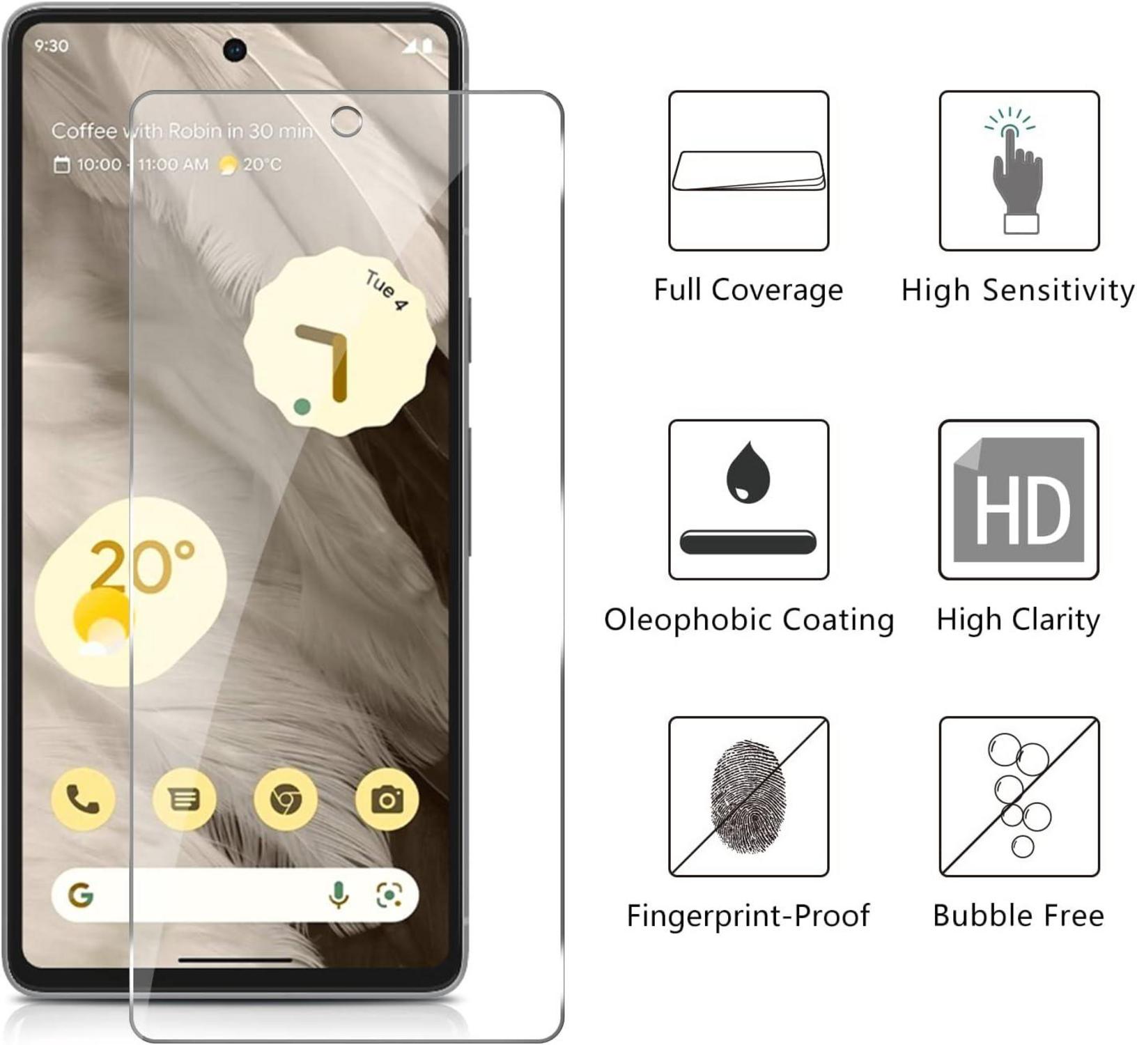 Schutzfolie Google Pixel 7 Panzerglas 3-Stück 5G 6.4 Zoll