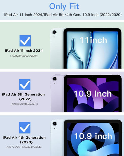 Schlanke iPad Air 11 2024 Hülle mit