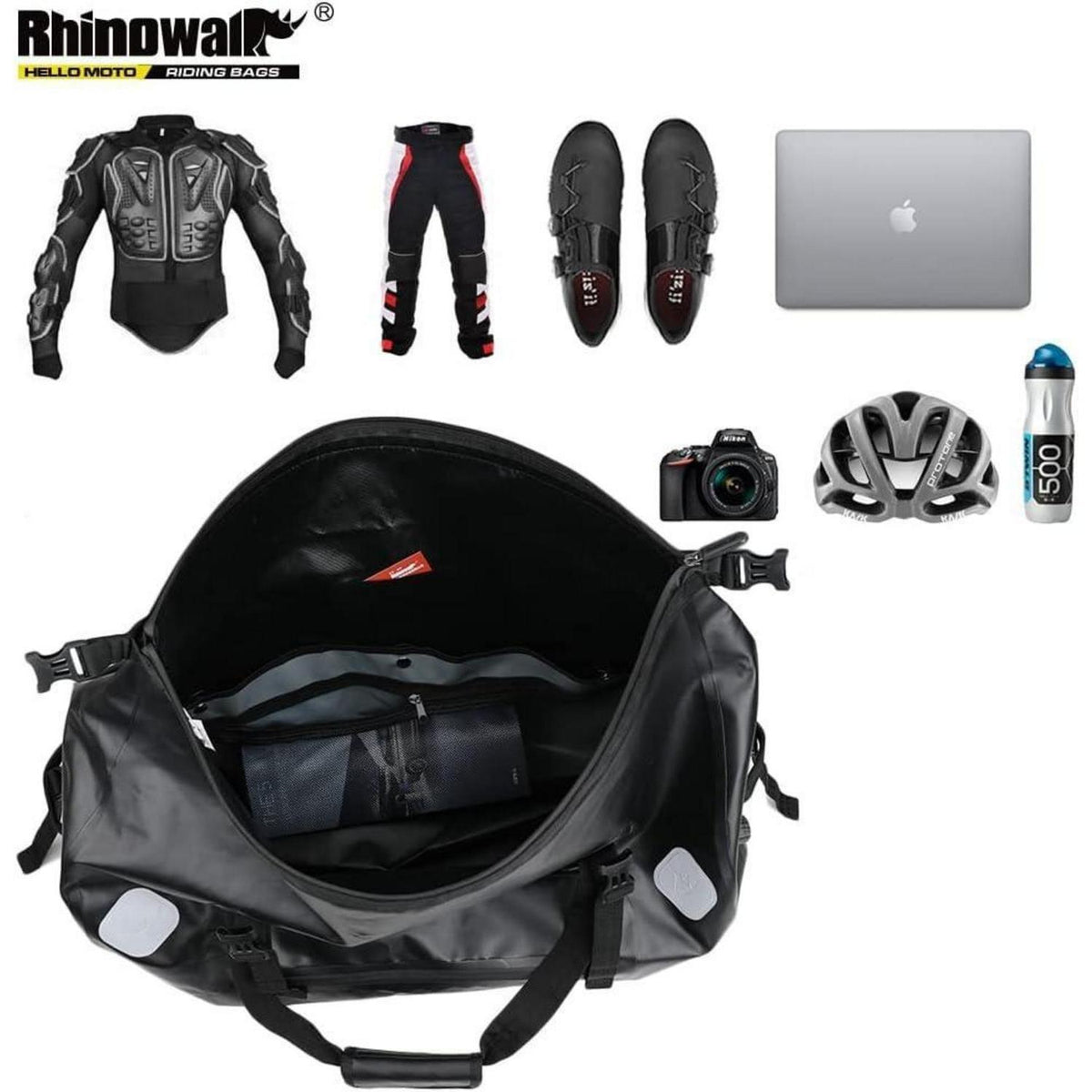 Motorrad Gepäcktasche Wasserdicht 20-65L Rücksitz Tasche