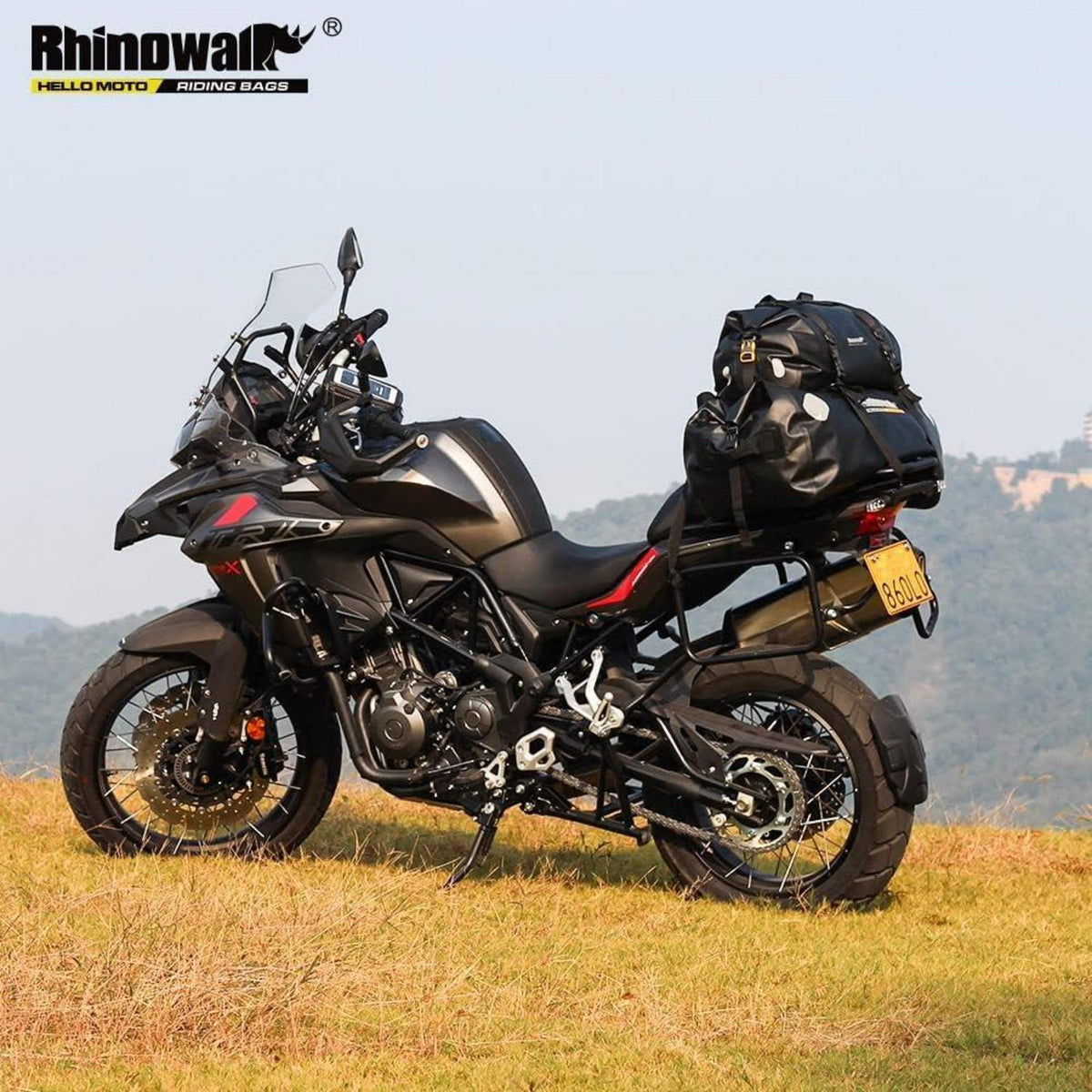 Motorrad Gepäcktasche Wasserdicht 20-65L Rücksitz Tasche