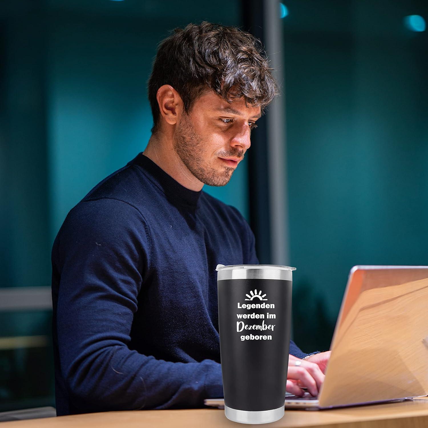 Geburtstagsgeschenk Männer Lustig 20oz Travel Mug Opa Papa Dezember