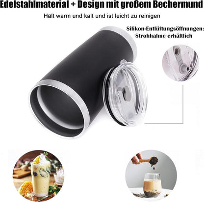 Merclix Lustiger 20oz Travel Mug Opa/Papa Geschenk Männergeburtstag Schwarz-legenden November