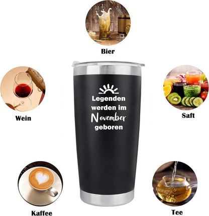 Merclix 20oz Travel Mug Geburtstagsgeschenk Männer Lustig Schwarz