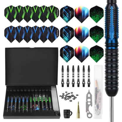 Grebarley Profi Dartpfeile Set | 12 Stk. Steeldarts 20g
