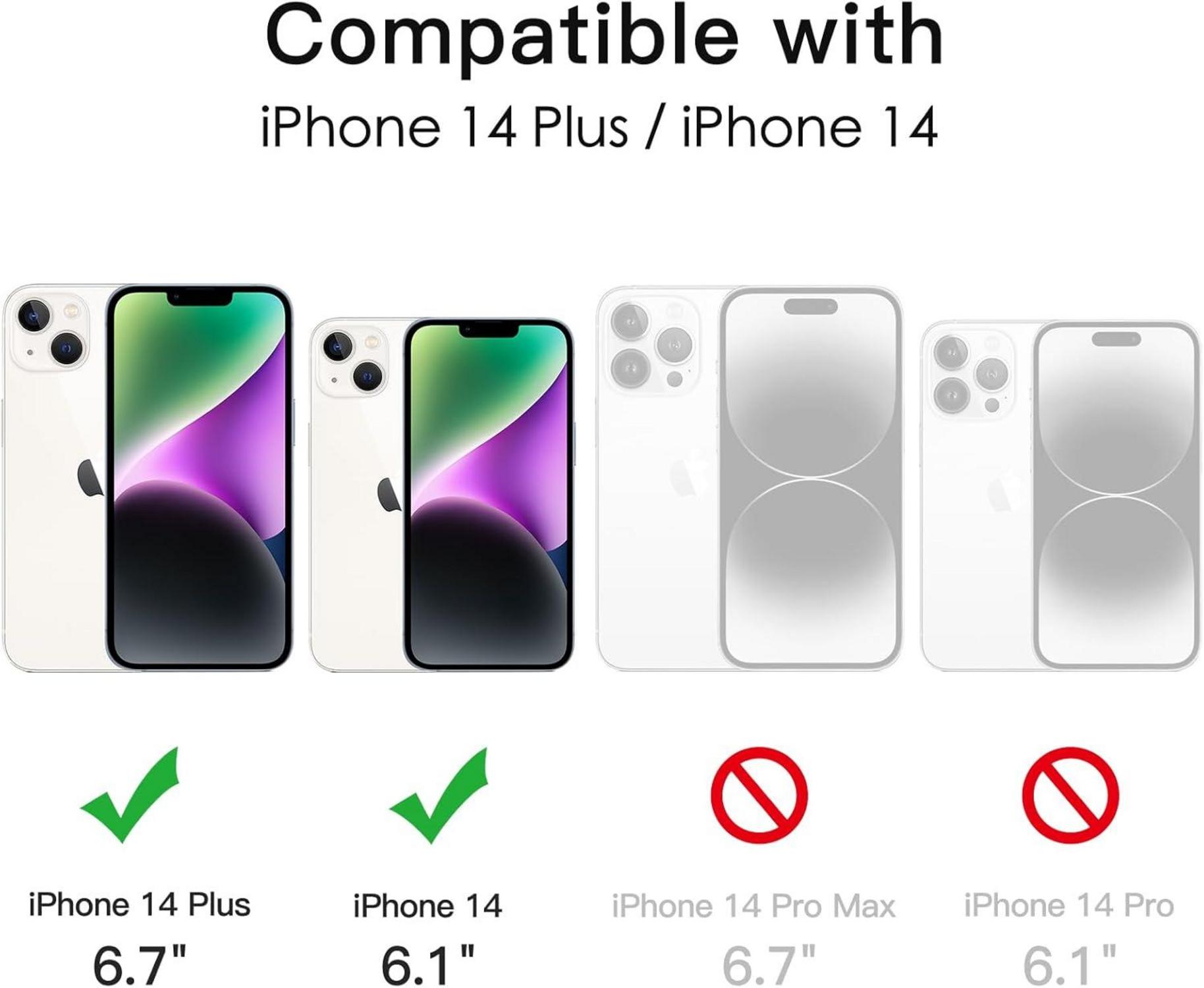 Kameraschutz für iPhone 14 6,1 Zoll und iPhone 14 Plus 6,7