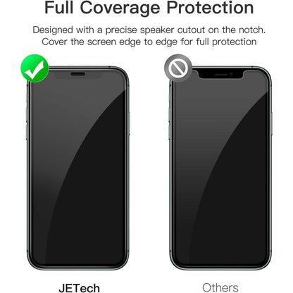 JETech Full Screen Schutzfolie iPhone 11 Pro Max XS Max 6,5