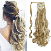Pferdeschwanz Extension 60cm Sandy Blonde & Gebleichtes Blond
