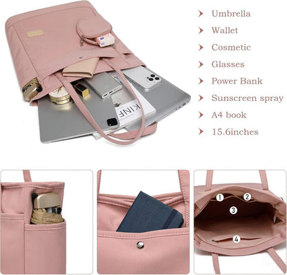Polyester Umhängetasche Rosa Damen Groß mit Klein Münzbeutel