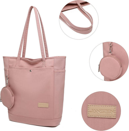 Shopper Damen Groß mit Münzbeutel Handtasche Schultertasche Tote Bag