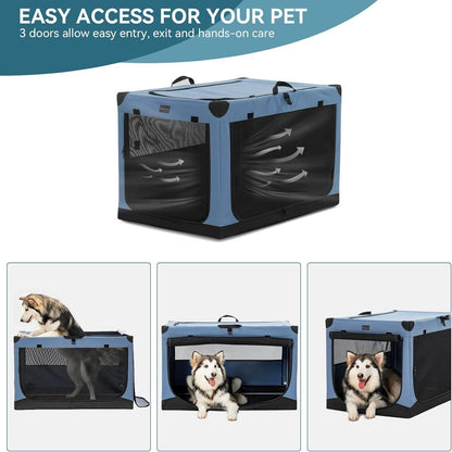 Faltbare Hundebox mit Stoffbezug – Sicher & Komfortabel für Reisen