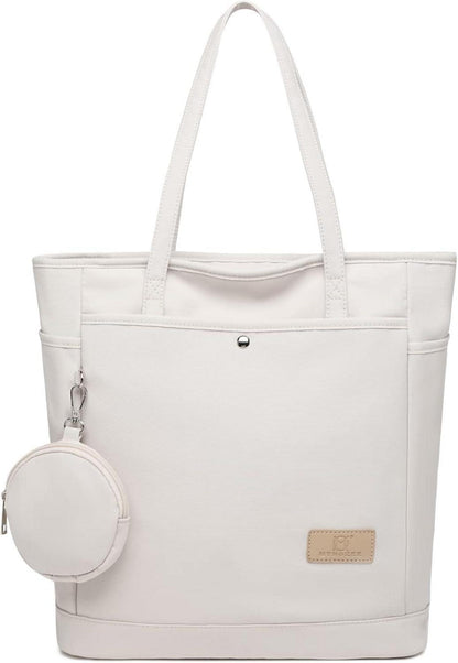 Damen Handtasche Shopper groß mit Kleingeldbörse Beige