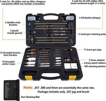BOOSTEADY Universal Gun Cleaning Kit mit Tragekoffer