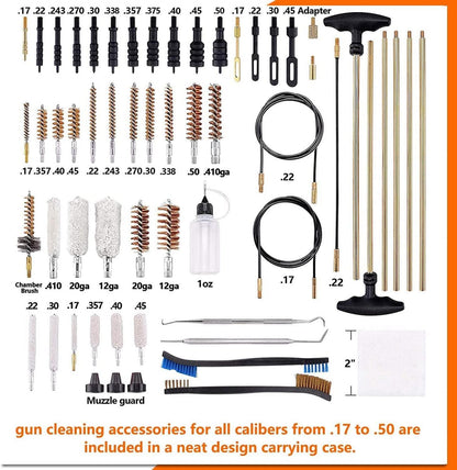 Gun Cleaning Kit Waffenreinigungsset für Gewehr Pistolen Schrotflinten