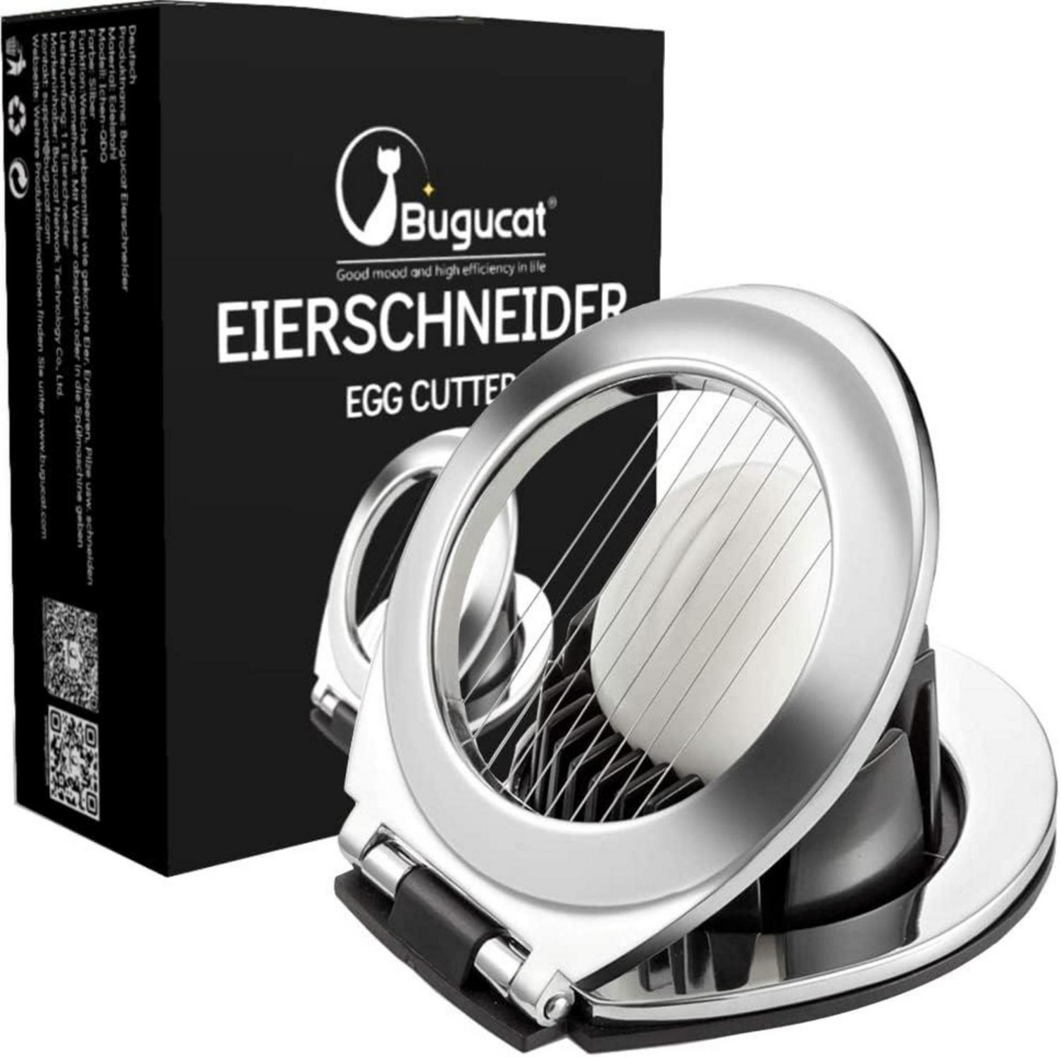 Eierschneider aus Edelstahl 2-in-1 Eierteiler Egg Slicer Splitter