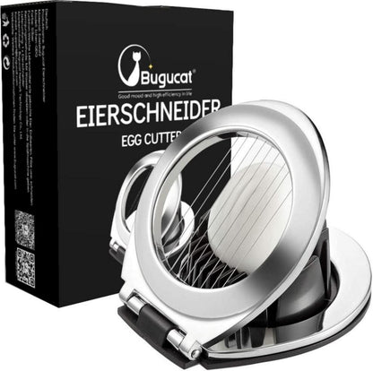 Eierschneider aus Edelstahl 2-in-1 Eierteiler Egg Slicer Splitter
