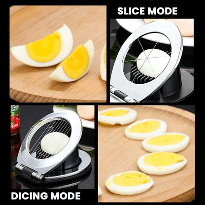 Eierschneider aus Edelstahl 2-in-1 Eierteiler Egg Slicer Splitter