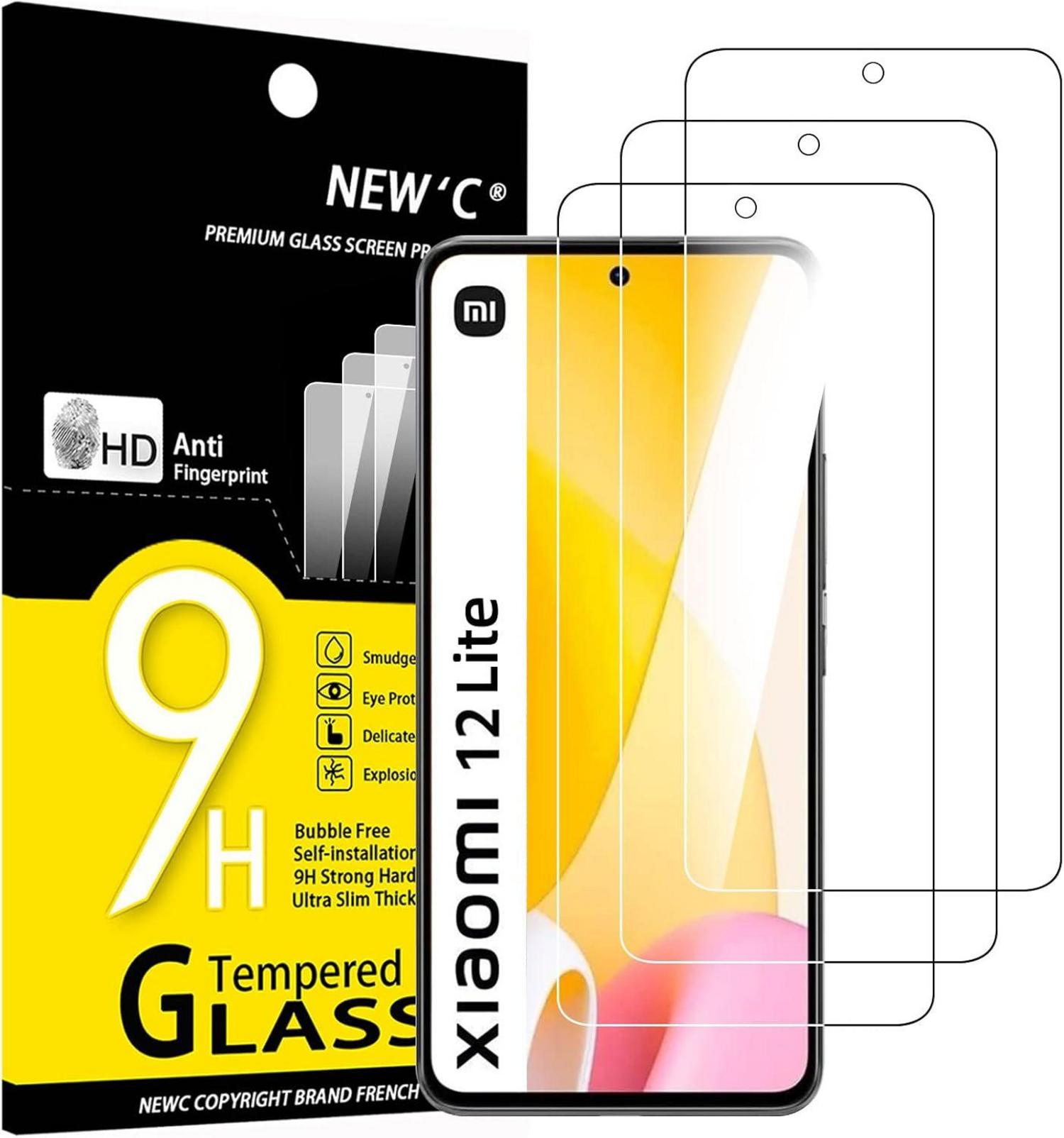 Panzer Schutz Glas Xiaomi 12 Lite 3 Stück 9H Härte HD
