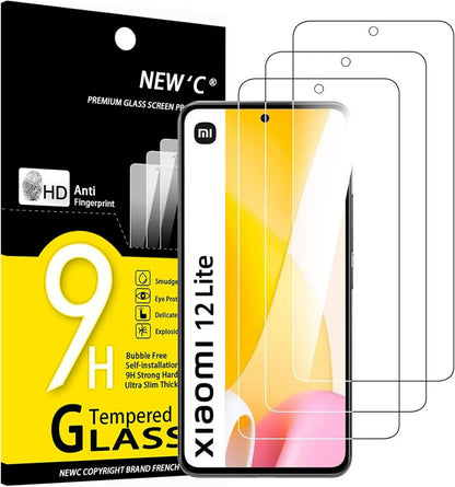 Panzer Schutz Glas Xiaomi 12 Lite 3 Stück 9H Härte HD