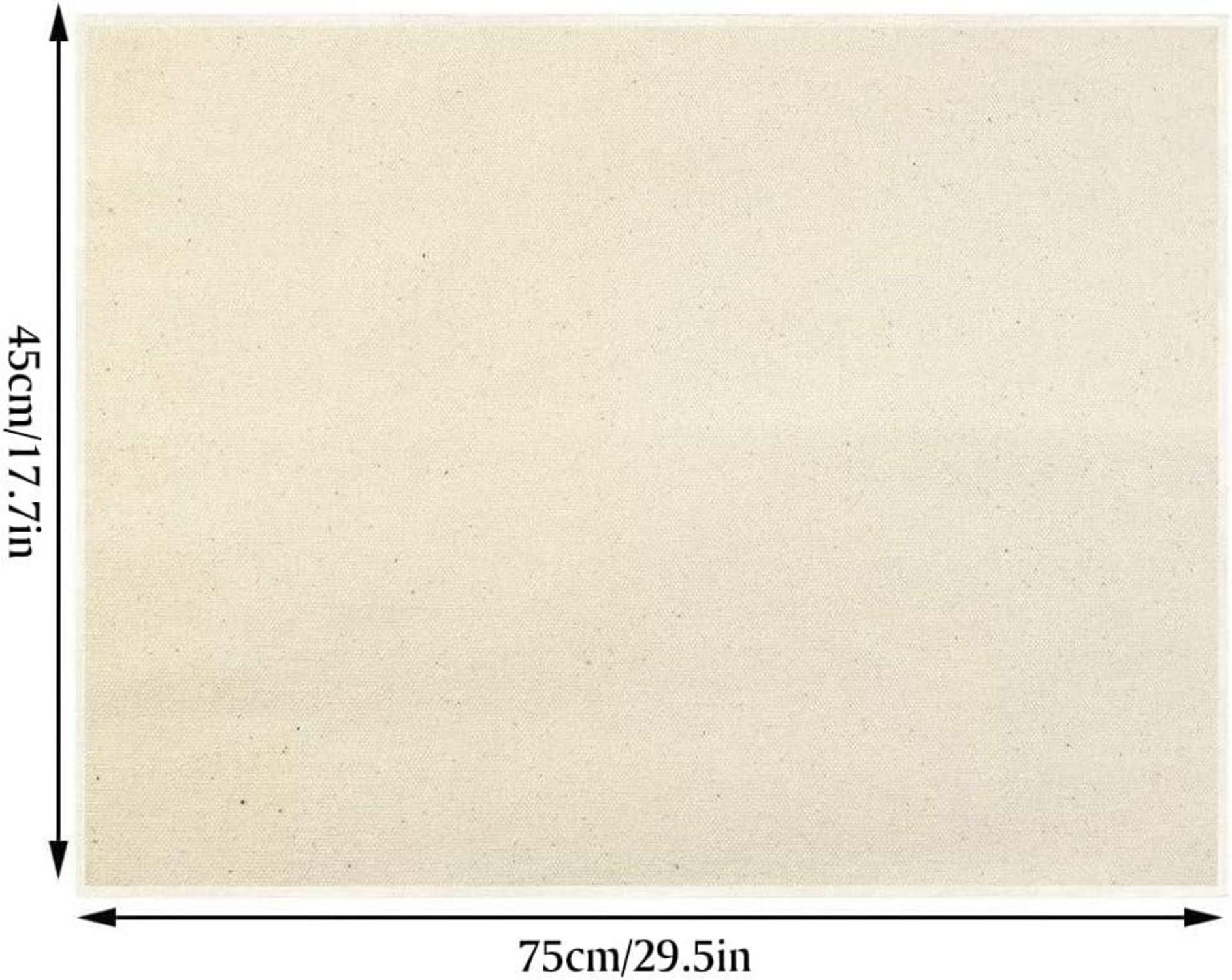 Leinentuch Brot Backen Premium Teigtuch 2 Stück 75x45cm