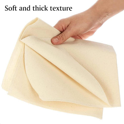 Leinentuch Brot Backen Premium 2er Set 75x45cm Naturleinen Teigtuch