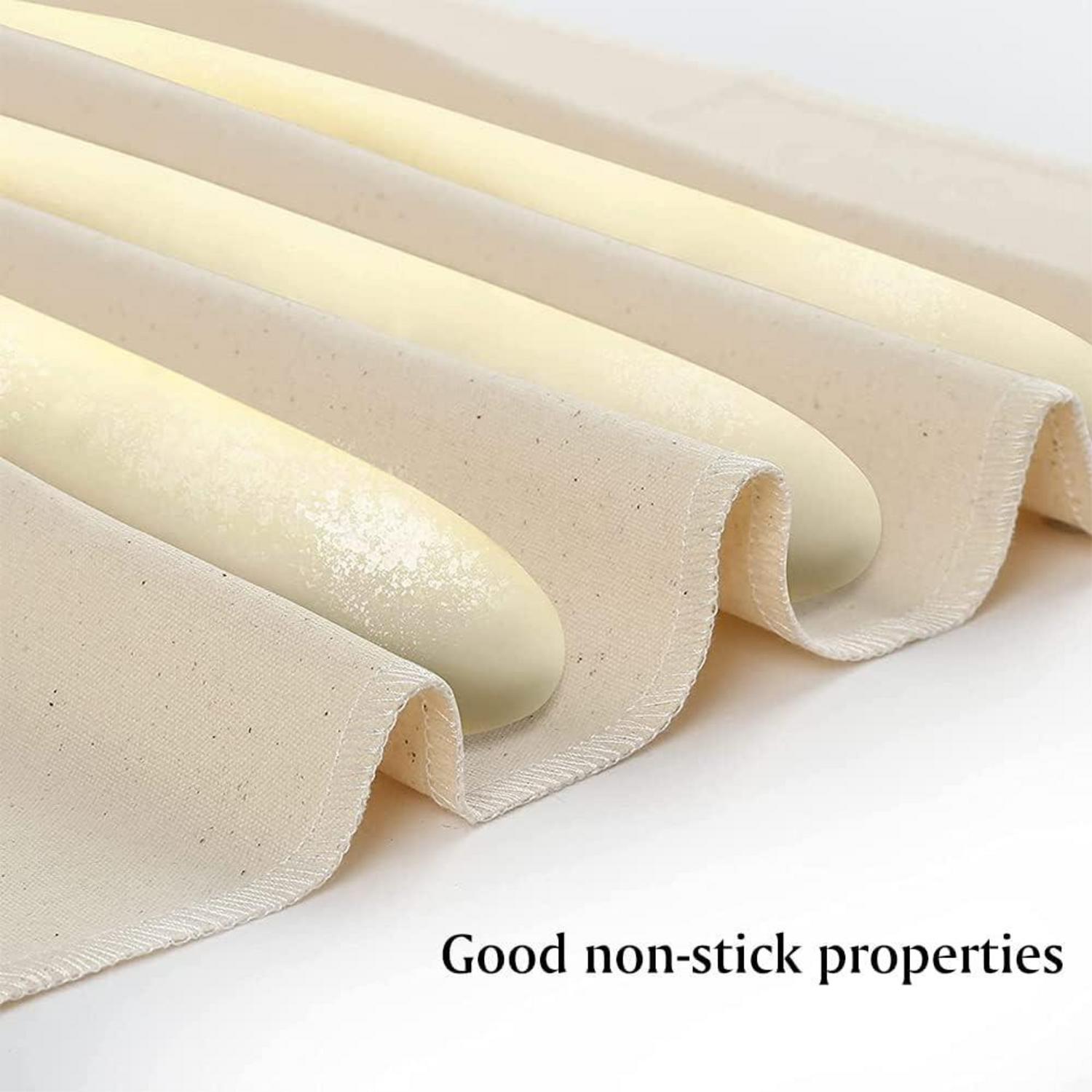 Leinentuch Brot Backen Premium Zubehör Teigtuch Naturleinen 2 Stück 75