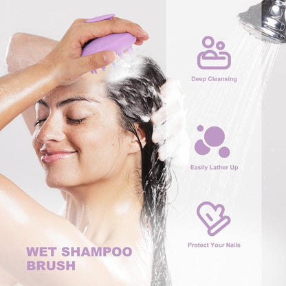 AIMIKE Silikon Kopfmassage Bürste Peeling Haarwachstum Spa