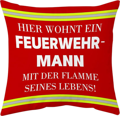 Feuerwehr Geschenk Kissenbezug Lustig 45x45cm für Männer