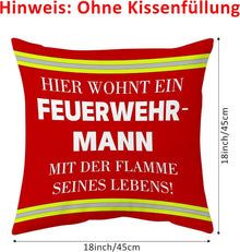 Feuerwehr Kissenbezug Lustiges Geschenk Männer Geburtstag