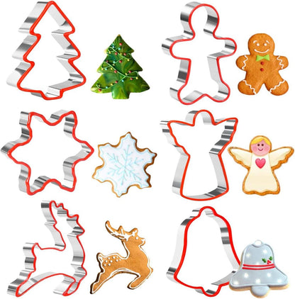 Weihnachtsausstecher-Set Lebkuchenmann Engel Elch