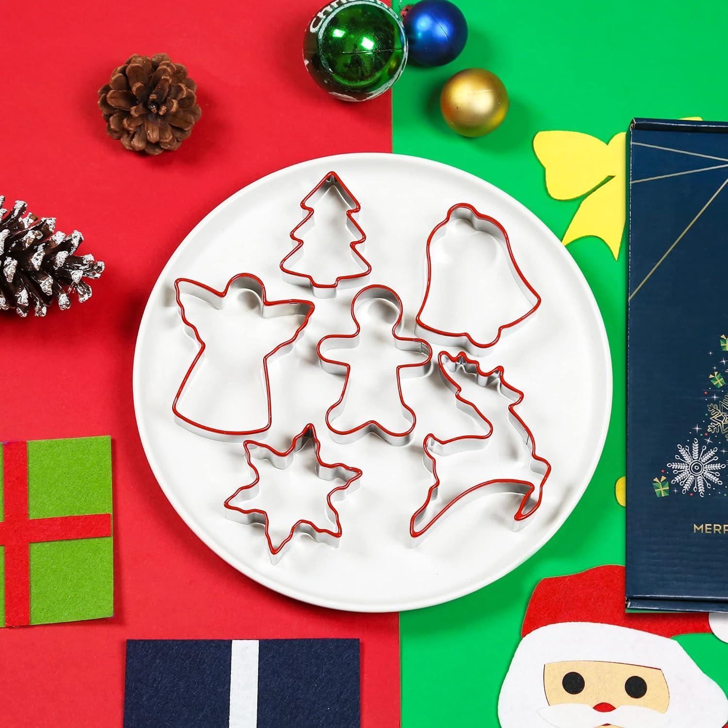 Weihnachtsausstecher-Set Lebkuchenmann Engel Elch