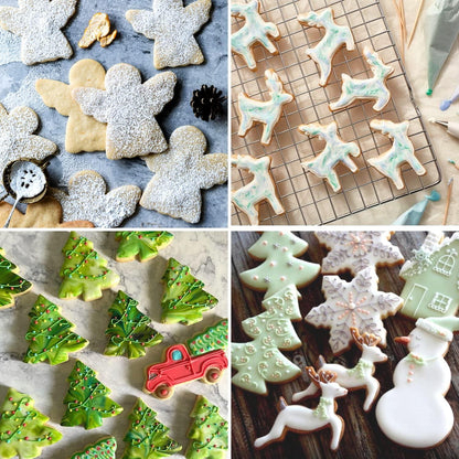 Weihnachtsausstecher Set Lebkuchenmann Engel Elch Baum Glocke Formen