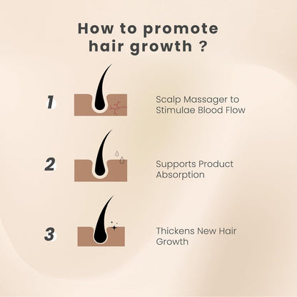 Silikon Kopfmassagebürste Shampoo Bürste zur Haarwachstum Stimulation