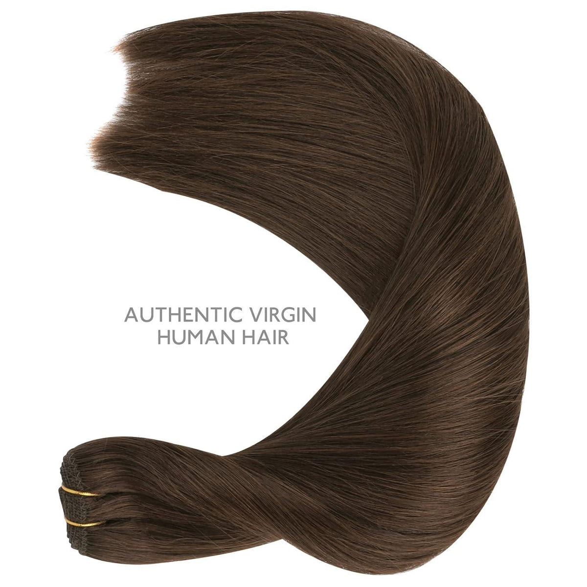 Echthaar Tressen 40cm Schoko-Karamell Blond Weft