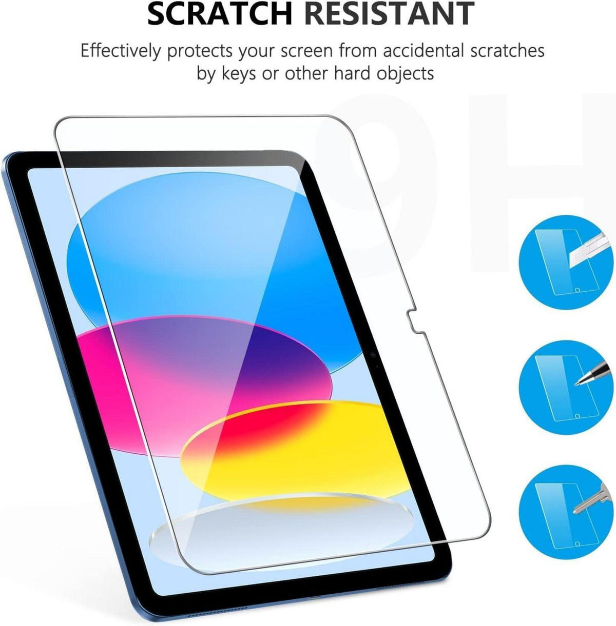 iPad 10. Gen 2022 SPARIN 2 Stück 9H Härte Schutzglas Displayfolie