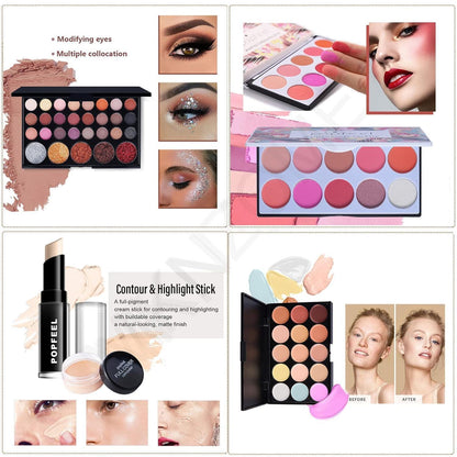 Professionelles Make-up Set mit Schminkkoffer – Geschenk für Damen