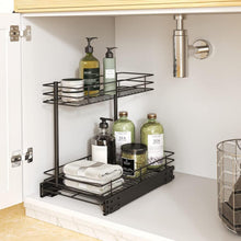 FANHAO 2 Ebenen Unter Spüle Regal Metall Organizer Küche Bad