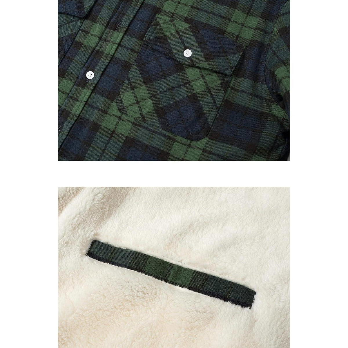 Herren Thermohemd mit Fleece Futter – Grün 3XL