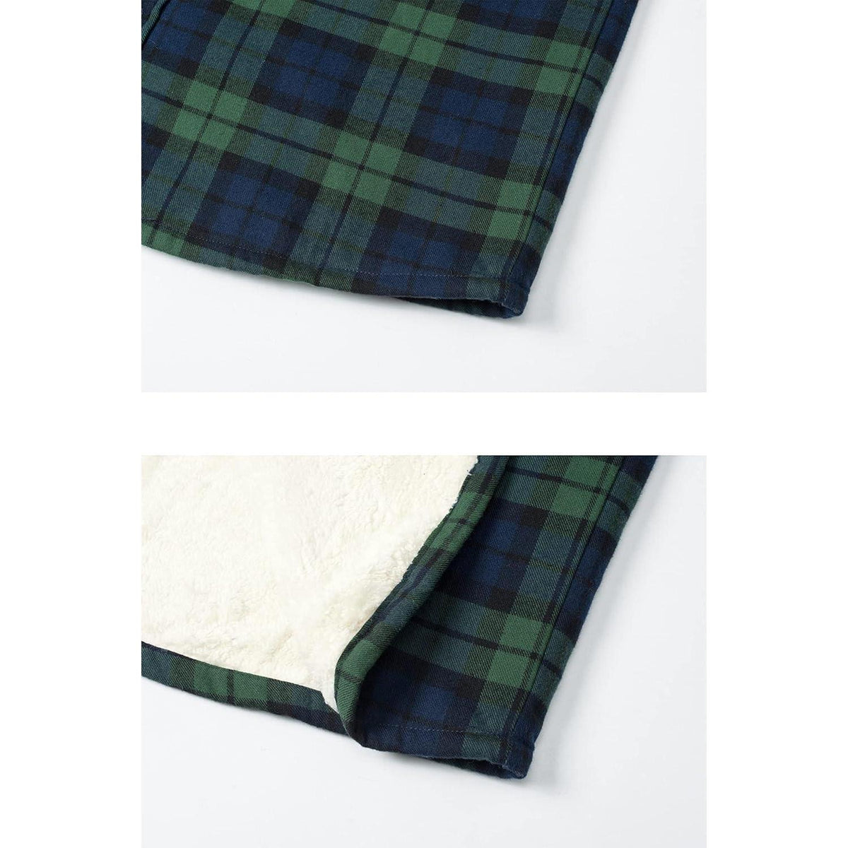 Herren Thermohemd mit Innenfleece – Warm & Bequem – Grün XL