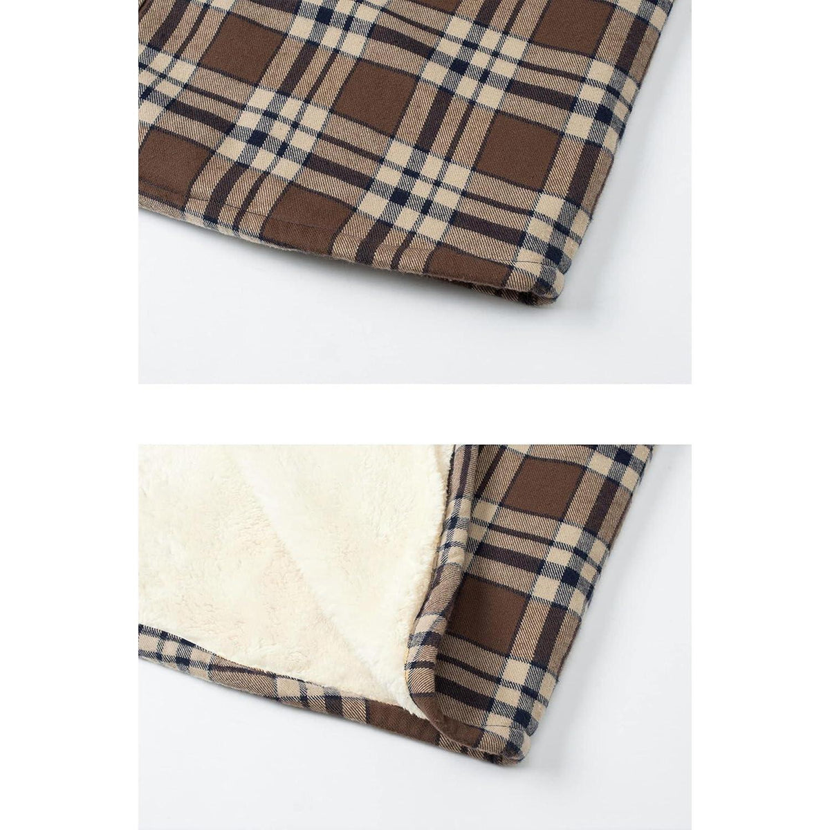 Herren Thermohemd mit Innenfleece, Braun XXL