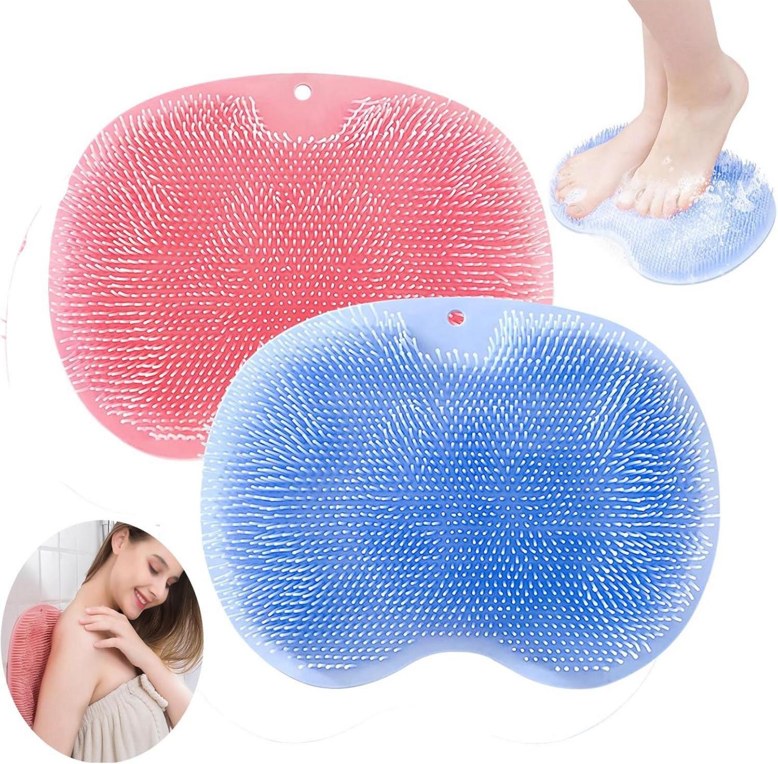 Dusch Fußmassagegerät Scrubber Silikon Massagepad Saugnäpfe Peeling