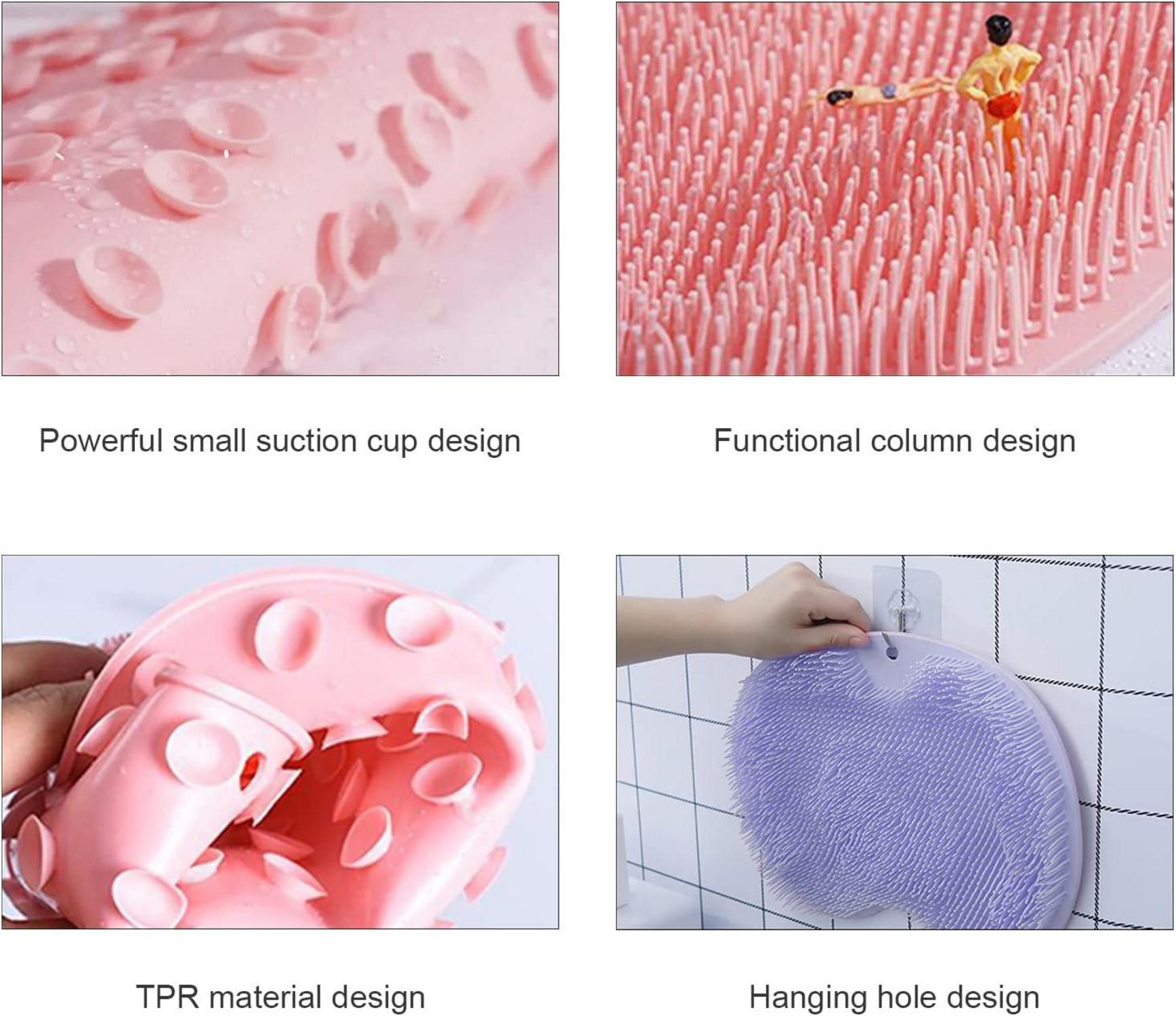 Dusch Fußmassagegerät Scrubber Silikon Massagepad Saugnäpfe Peeling